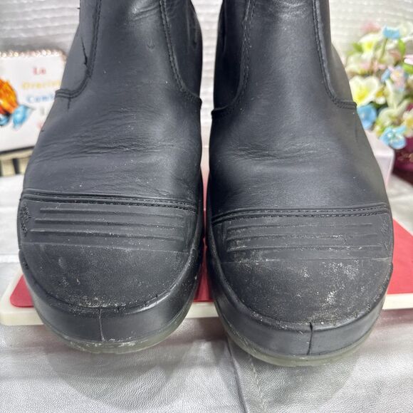 (P5)ROCKROOSTER wide work boots w/steel toe, slip-on, leather safety boots, S/13 main image 4
